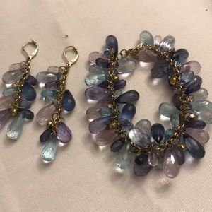 Bracelet with matching earrings
